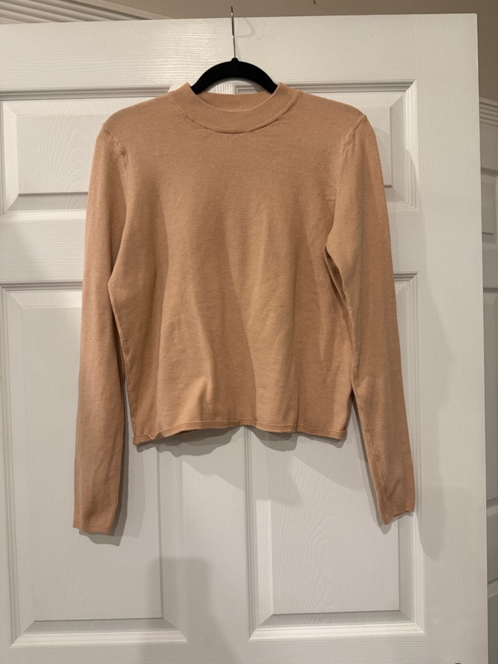 Primark Women's Mock Neck Long-Sleeve Top - Beige